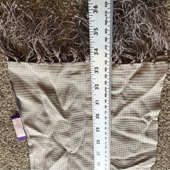 RALPH LAUREN COLLECTION PURPLE LABEL 100% SILK SCARF GRAY - Picture 7 of 7